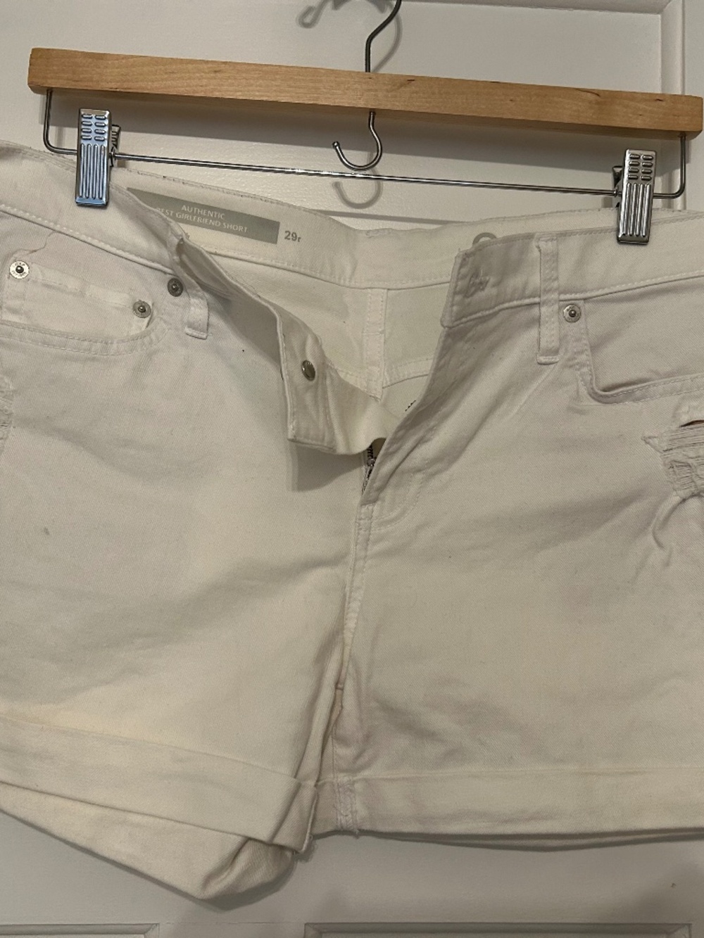 Gap White denim shorts